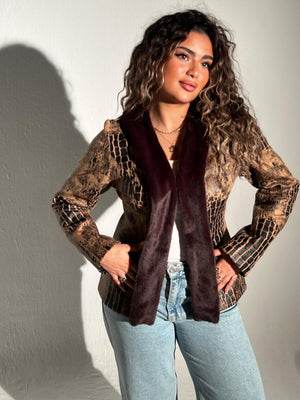 Snake Leather Jacket