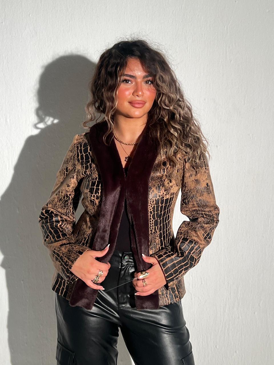 Snake Leather Jacket
