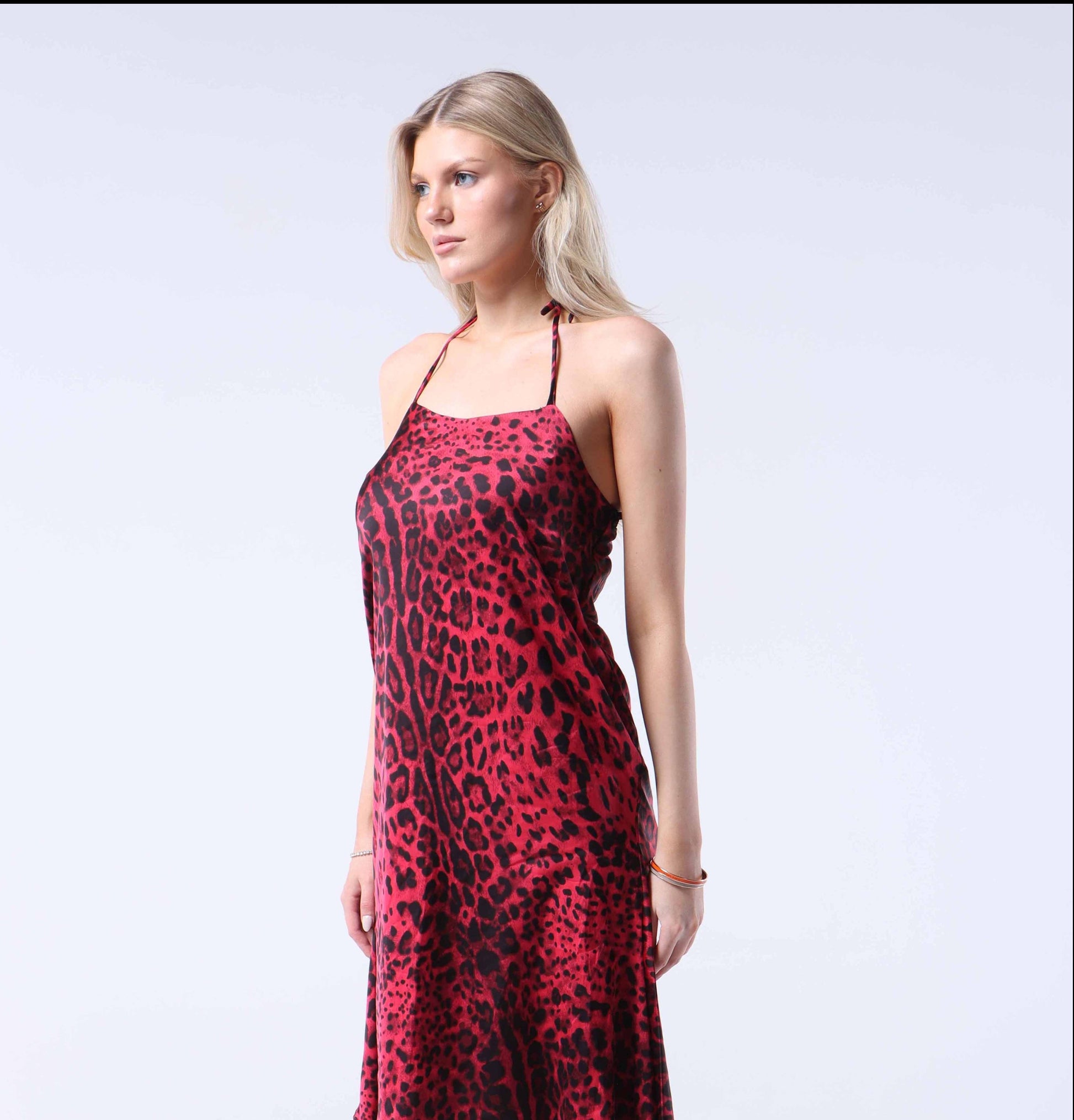 RED LEOPARD DRESS