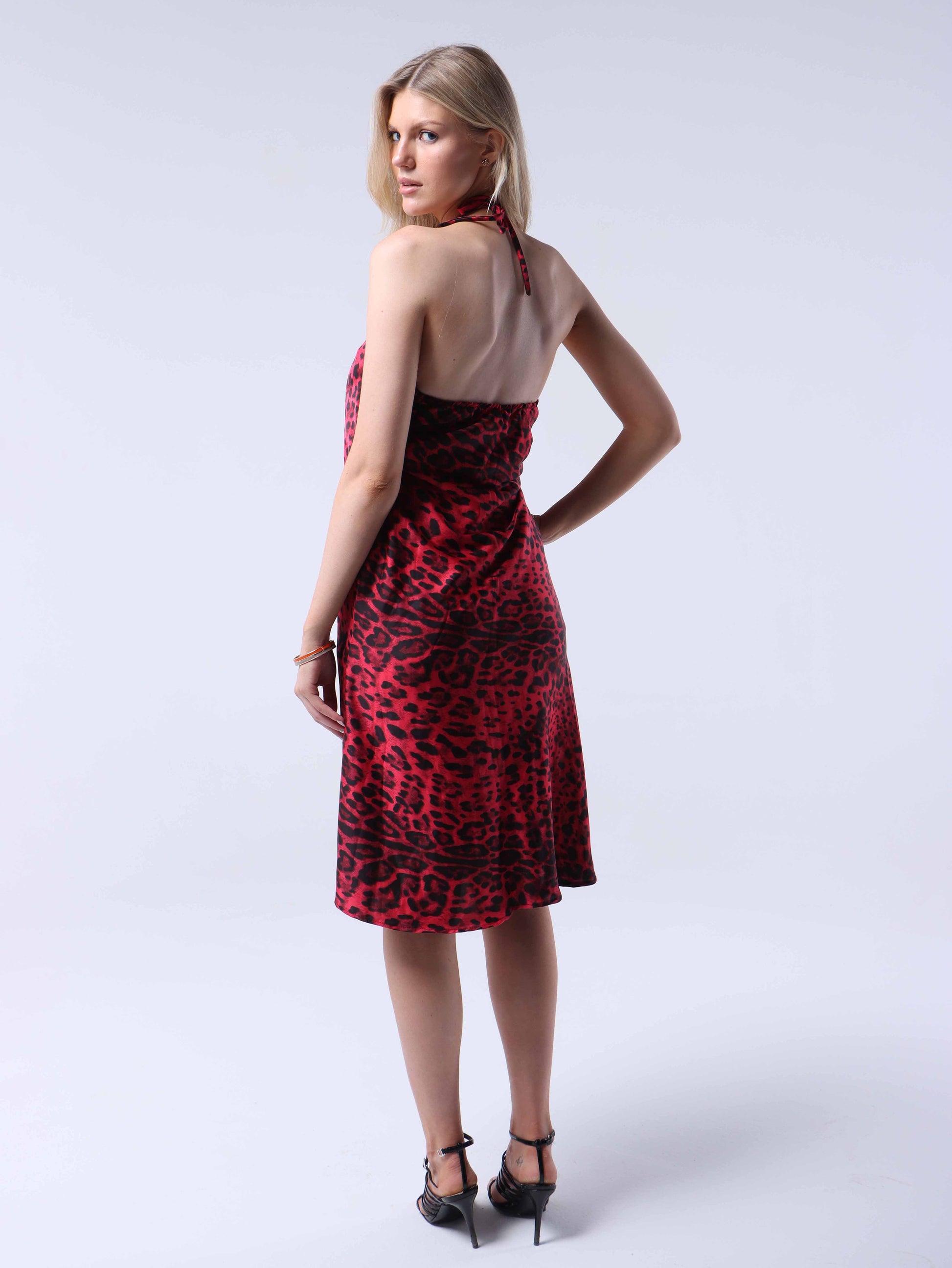 RED LEOPARD DRESS
