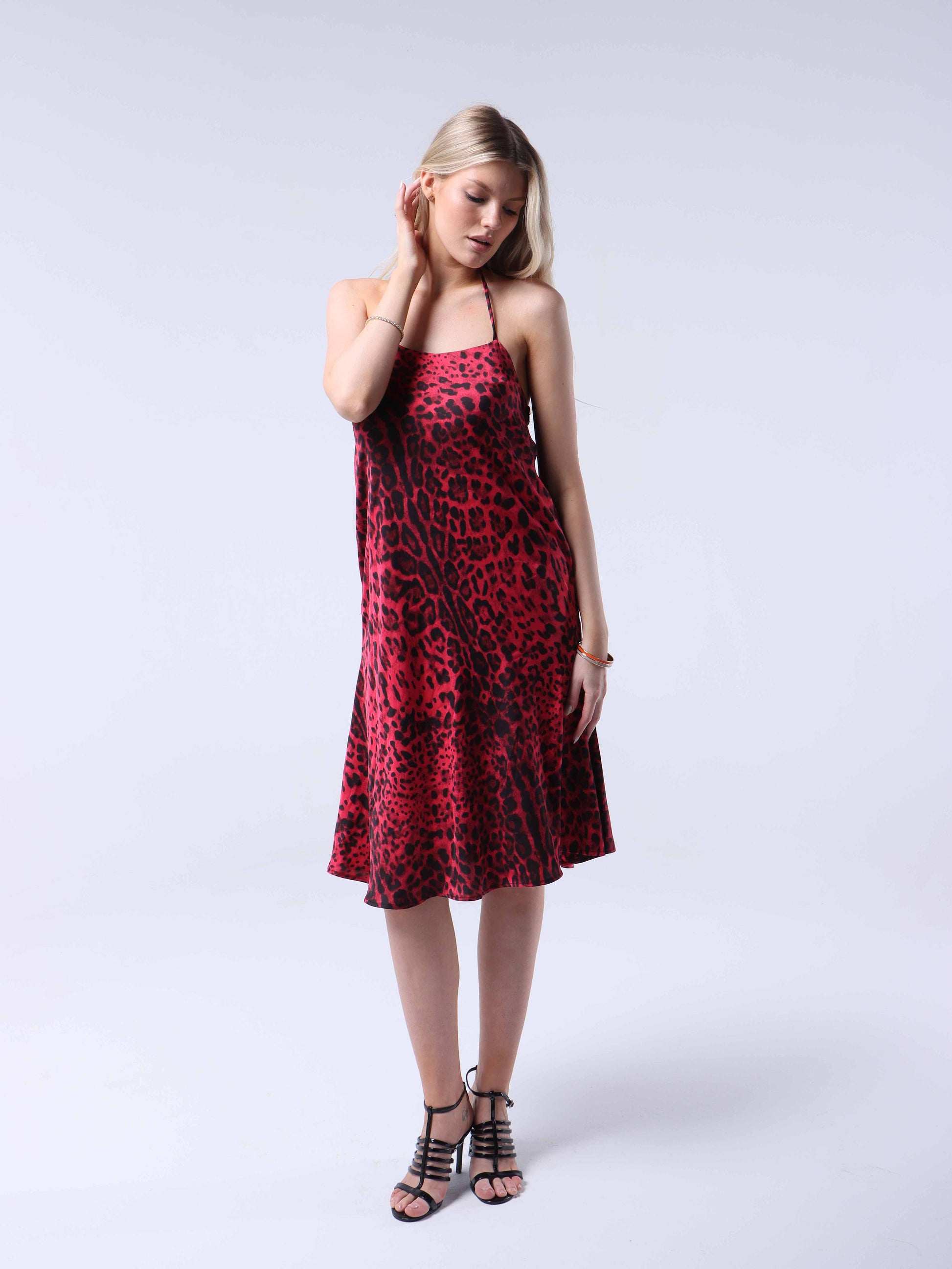 RED LEOPARD DRESS