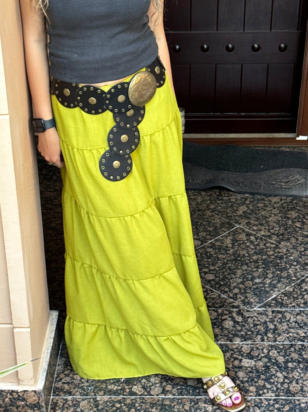 OLIVE SKIRT