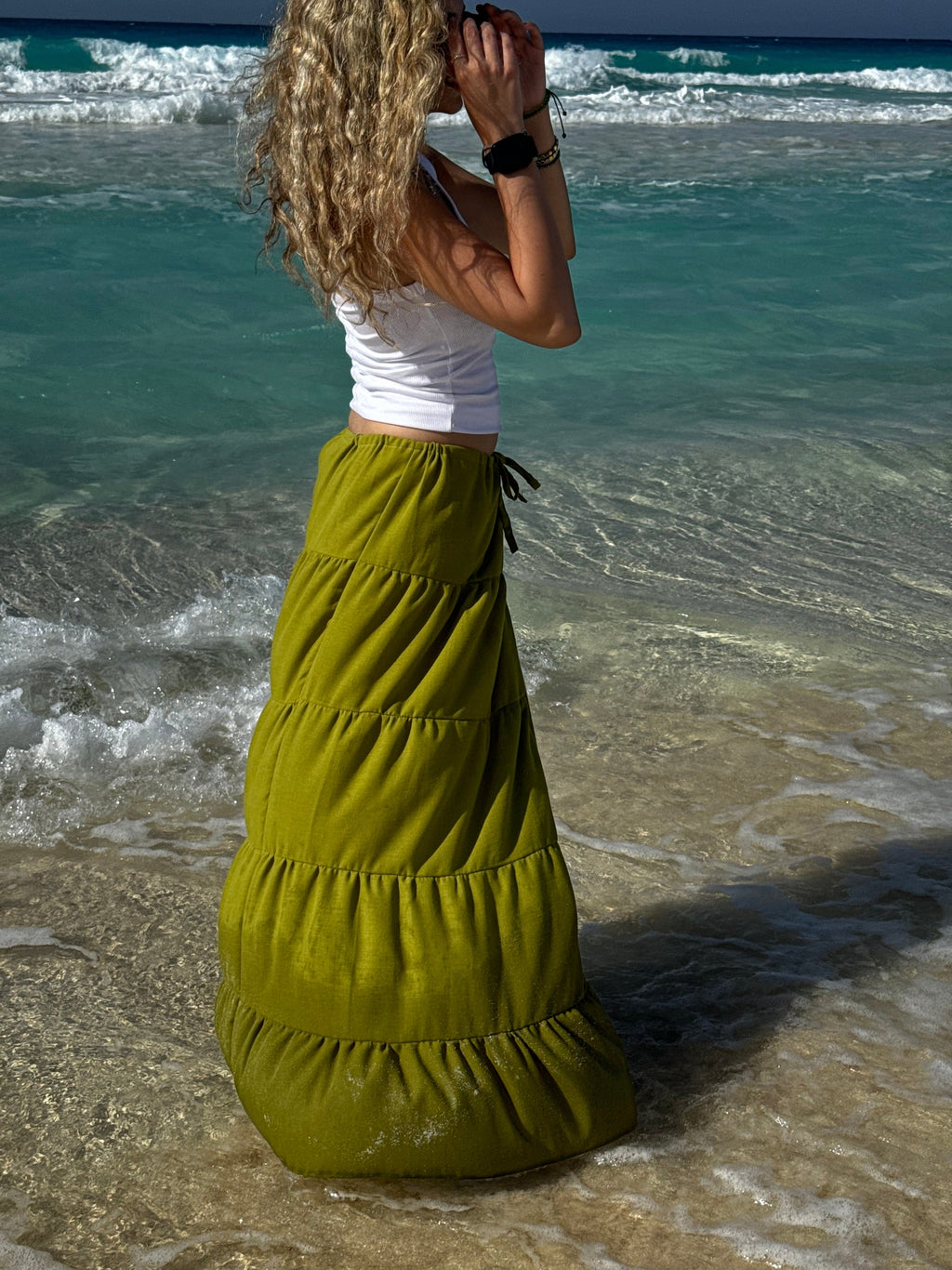 OLIVE SKIRT