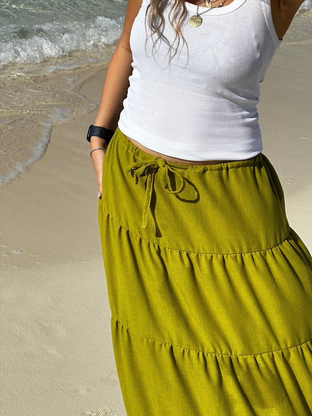 OLIVE SKIRT