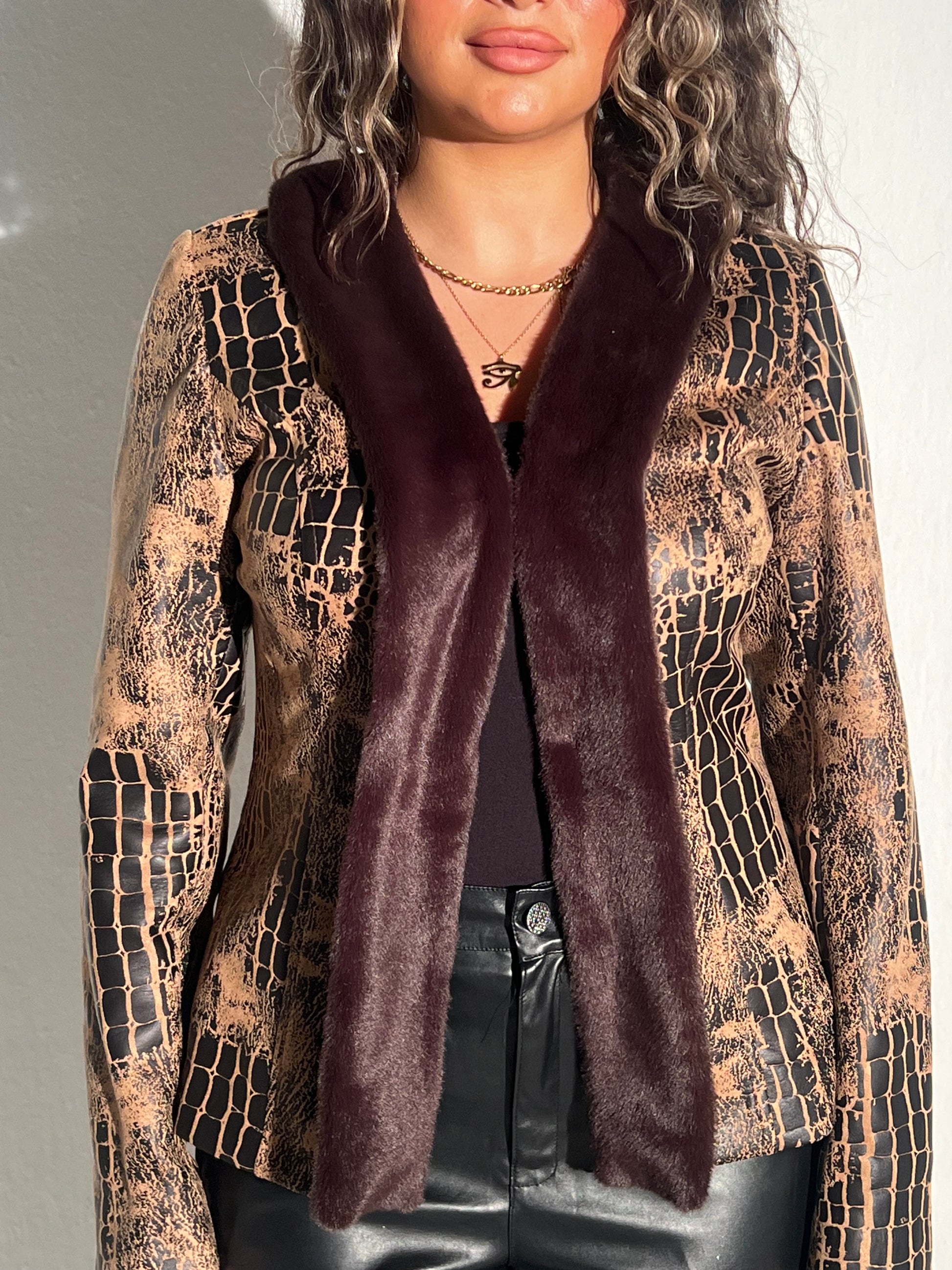 Snake Leather Jacket