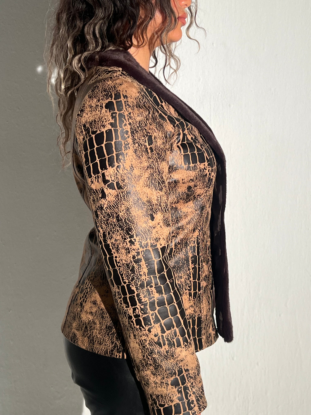 Snake Leather Jacket