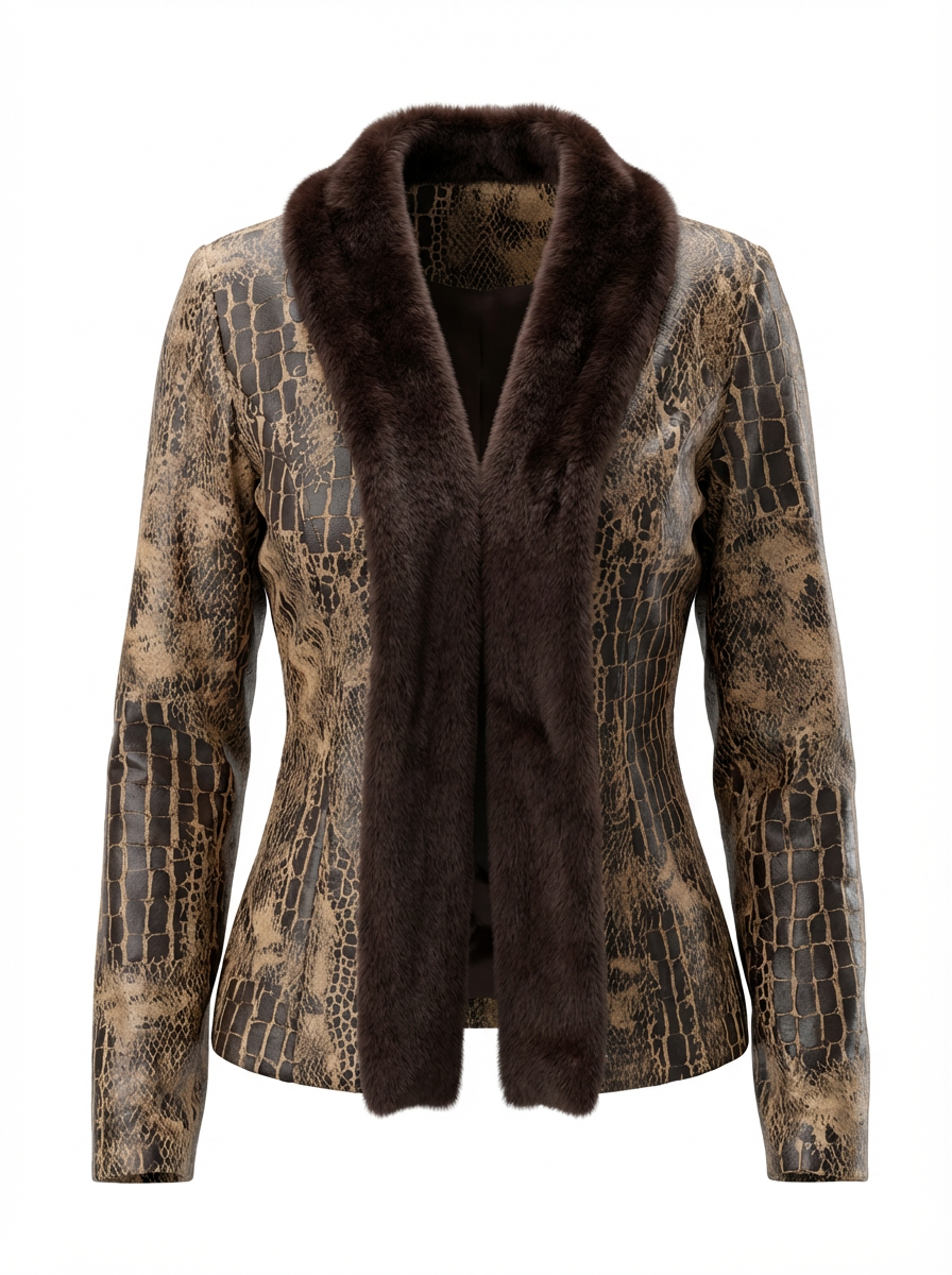 Snake Leather Jacket