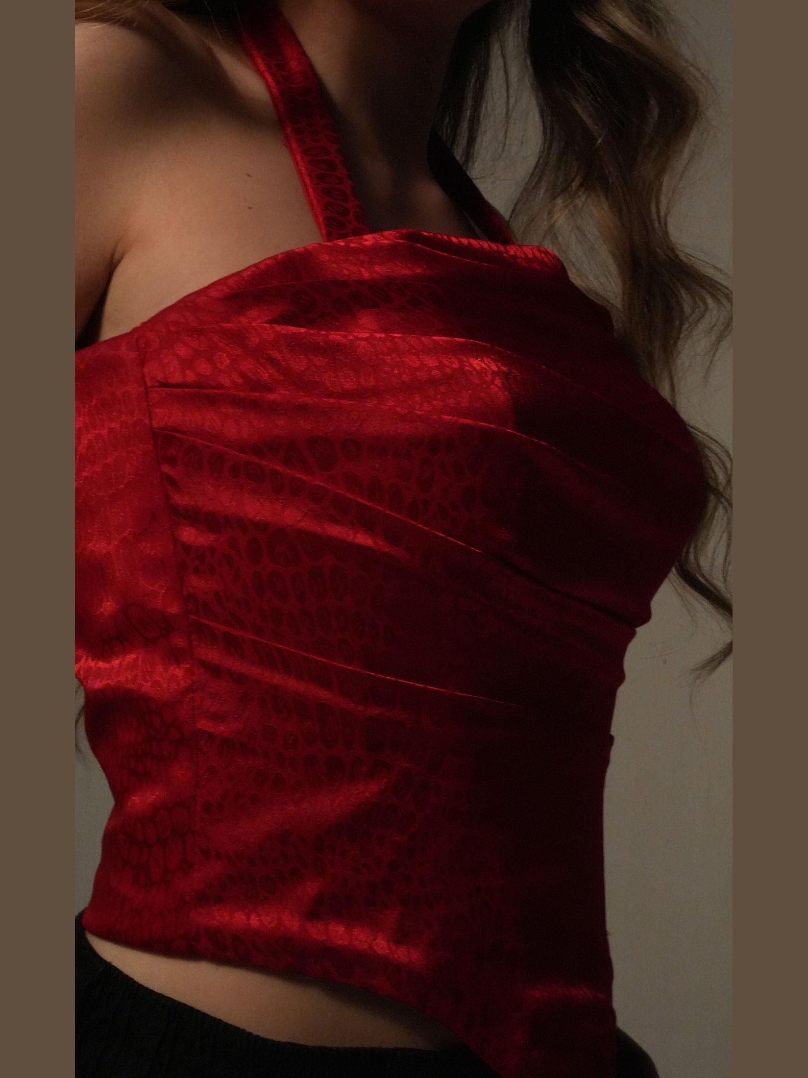 RED LEOPARD CORSET