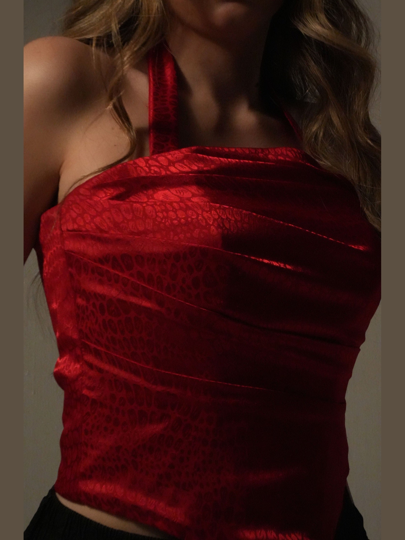 RED LEOPARD CORSET