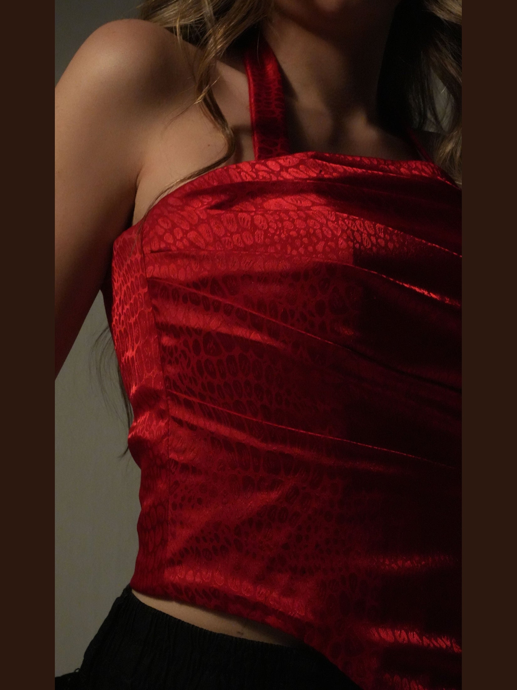 RED LEOPARD CORSET