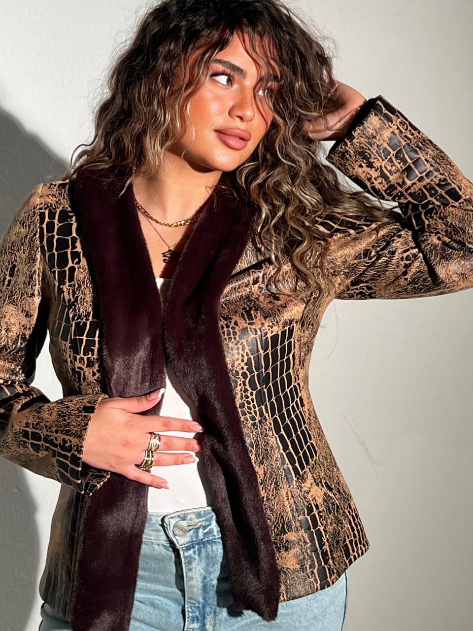 Snake Leather Jacket